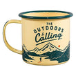 Load image into Gallery viewer, The Outdoors is Calling Enamel Mug