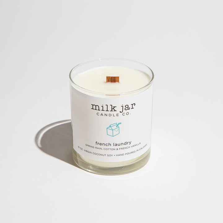 milk jar candle
