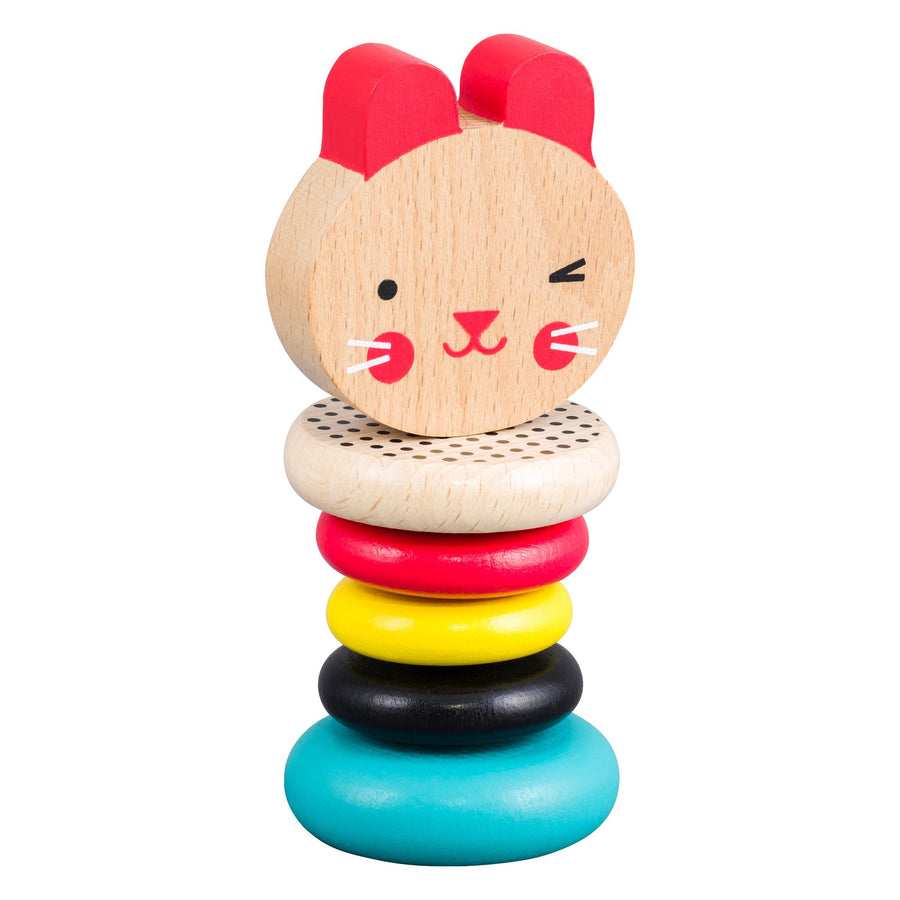 Petite Collage Wooden Rattle